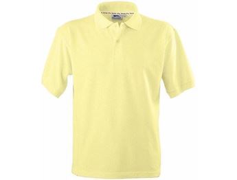 Picture of Crest Mens Golf Shirt - Yellow & Brown Only