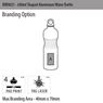 680ml Shaped Aluminium Water Bottle, BW0025