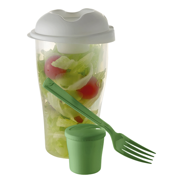 Salad Shaker With Salad Dressing Container And Fork, BH6731