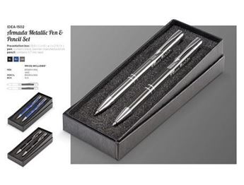 Armada Metallic Pen And Pencil Set, IDEA-1502