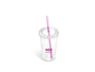 Malibu Double-Wall Stripe Straw Tumbler, GF-AM-668-B