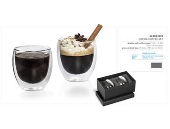 Crema Coffee Set, GLASS-1000