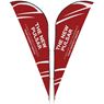 Legend 2m Sublimated Sharkfin Double-Sided Flying Banner - 1 Complete Unit, DISPLAY-7012