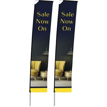 Legend 4M Telescopic Single-Sided Flying Banner (Set Of 2), DISPLAY-7044