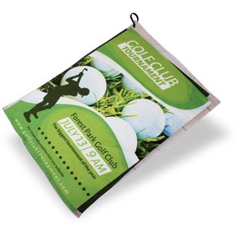 Golf Fingertip Towel With Full Colour Sublimation Print, TOL008