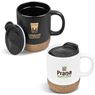 Serendipio Sienna Cork & Ceramic Coffee Mug - 340ml, MUG-6700