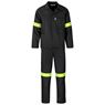Trade Polycotton Conti Suit - Reflective Arms, Legs & Back - Yellow Tape, ALT-11012