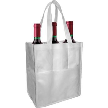 Krasi 3 Bottle Wine Bag With 1 Col Print, BAG591