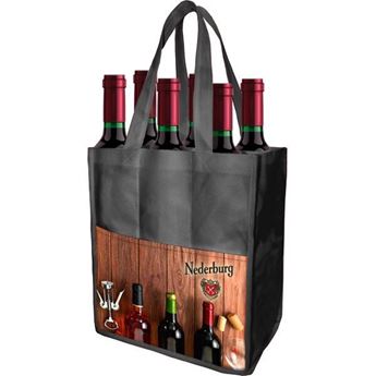 Chianti 6 Bottle Wine Bag With FC Pocket, BAG590