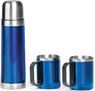 Admiral Stainless Steel Vacuum Flask & Mug Set, FLASK-808