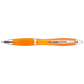 Curved Design Ballpoint Pen With Coloured Barrel, BP30151