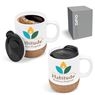 Serendipio Sienna Cork & Ceramic Sublimation Coffee Mug - 340ml, DR-SD-201-B