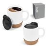 Serendipio Sienna Cork & Ceramic Sublimation Coffee Mug - 340ml, DR-SD-201-B