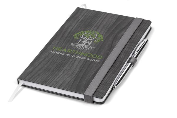 Woodstock A5 Hard Cover Notebook - Grey, NB-9917-GY