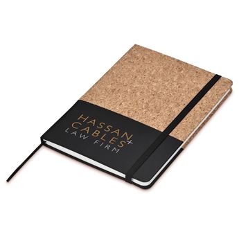 Okiyo Denki Cork A5 Hard Cover Notebook, NF-OK-155-B