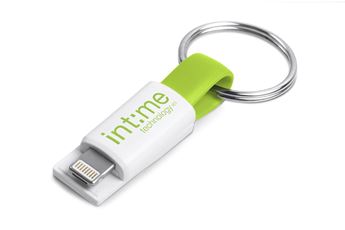 Ready-Charge 2-In-1 Connector Cable Keyholder - Lime, TECH-5003-L