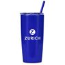 Altitude Daytona Plastic 2-in-1 Double-Wall Tumbler & Straw - 600ml, DR-AL-246-B