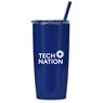 Altitude Daytona Plastic 2-in-1 Double-Wall Tumbler & Straw - 600ml, DR-AL-246-B