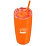 Altitude Daytona Plastic 2-in-1 Double-Wall Tumbler & Straw - 600ml, DR-AL-246-B