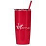 Altitude Daytona Plastic 2-in-1 Double-Wall Tumbler & Straw - 600ml, DR-AL-246-B