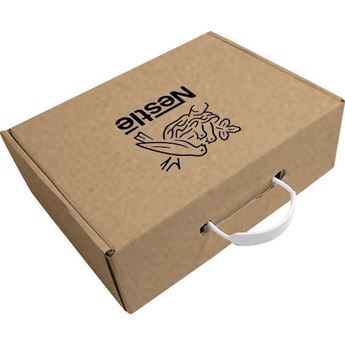 Zanna Kraft Gift Box With Handle, BOX229