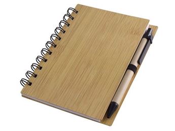 Bamboo Mid-Size Notebook & Pen, ST325