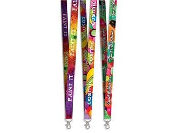 Snap Hook Clip Double-Sided Sublimation Satin Lanyard, GF-AM-936-B