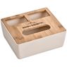 Okiyo Kushami Bamboo Fibre Desk Caddy Tissue Box, ST-OK-115-B