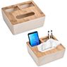 Okiyo Kushami Bamboo Fibre Desk Caddy Tissue Box, ST-OK-115-B
