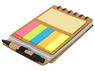 Wood Pocket Notepad & Sticky-Memo & Pen, ST324