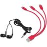 Altitude Zenia Earbuds & Tri-Cable Set, GF-AL-1212-B