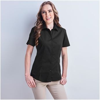 Ladies Short Sleeve Milano Shirt, BAS-7771