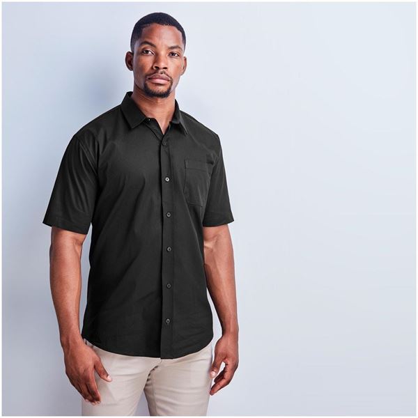 Mens Short Sleeve Milano Shirt, BAS-7770