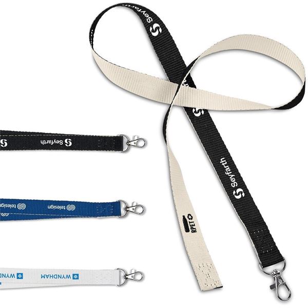 Altitude Taiga Recycled PET Lanyard, LY-AM-36-B