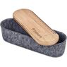 Okiyo Byoga Recycled PET Felt & Bamboo Stationery Case, ST-OK-121-B