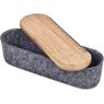 Okiyo Byoga Recycled PET Felt & Bamboo Stationery Case, ST-OK-121-B