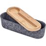 Okiyo Byoga Recycled PET Felt & Bamboo Stationery Case, ST-OK-121-B