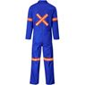  Safety Polycotton Boiler Suit - Reflective Arms Legs & Back - Orange Tape, ALT-11084