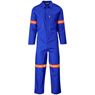  Safety Polycotton Boiler Suit - Reflective Arms Legs & Back - Orange Tape, ALT-11084