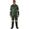 Acid Resistant Polycotton Conti Suit - Reflective Arm & Legs - Yellow Tape, ALT-11061