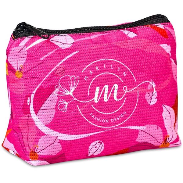 Hoppla Leanne RPET Stitch-Bond Mini Toiletry Bag, BC-HP-73-G