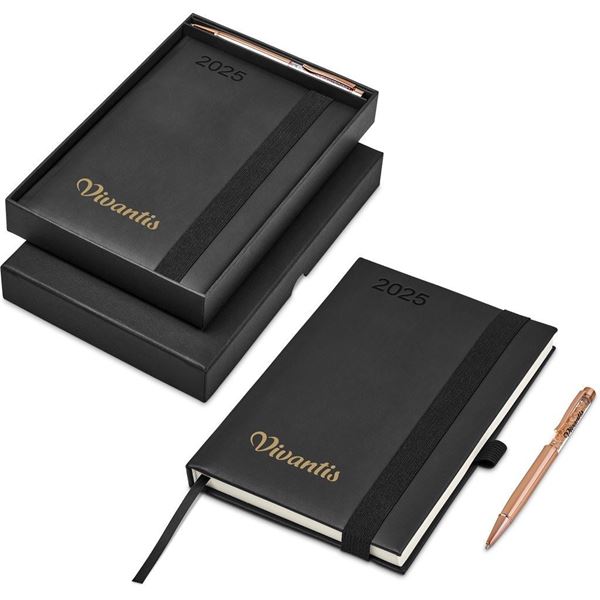 Altitude Advantage 2025 A5 Diary & Hailey Pen Set, GF-AL-1242-B