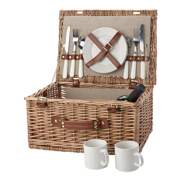 Two Person Willow Picnic Basket, BR5794