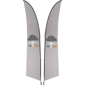 Legend 3M Sublimated Arcfin Double-Sided Flying Banner - 1 Complete Unit, DISPLAY-7033