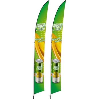 Legend 4m Arcfin Flying Banner (Set Of 2), DISPLAY-7024