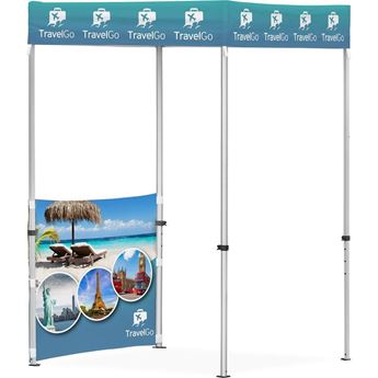 Ovation Sublimated Gazebo 1.5m X 1.5m - 1 Half-Wall Skin, DISPLAY-2028