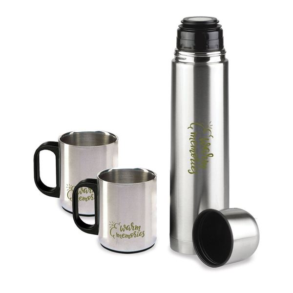 Flask Set 1 X 500ml Flask+2 X 150ml Mugs, FLST-500+2	