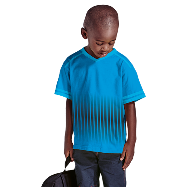 Kiddies V-Neck T-shirt Custom Design, SUB-KT2-DESCUS