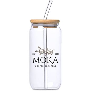 Okiyo Natsu Glass & Bamboo Tumbler & Straw - 500ml, DR-OK-278-B