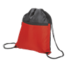 Drawstring Sport Bag With Zip Pocket - 210D, BB0002